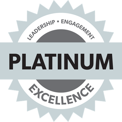 Chapter Standards Platinum Medal - Leadership, Engagement, Excellence