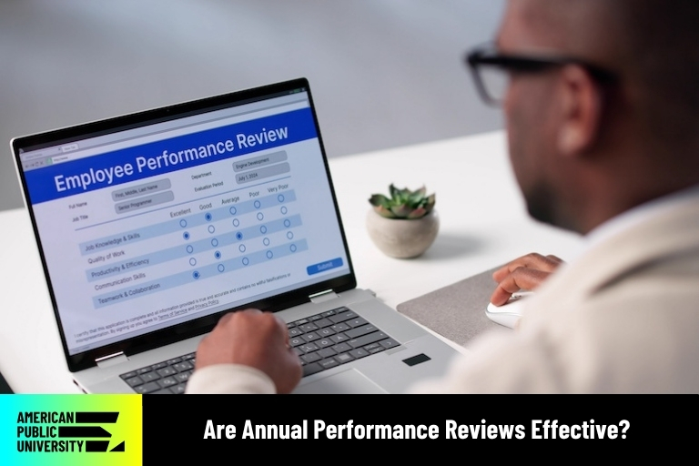 are-annual-performance-reviews-effective annual performance reviews on laptop