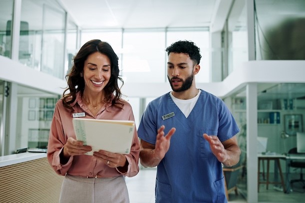 public health consultants in a hospital