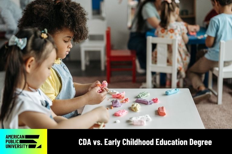 Early Childhood Education students in classroom