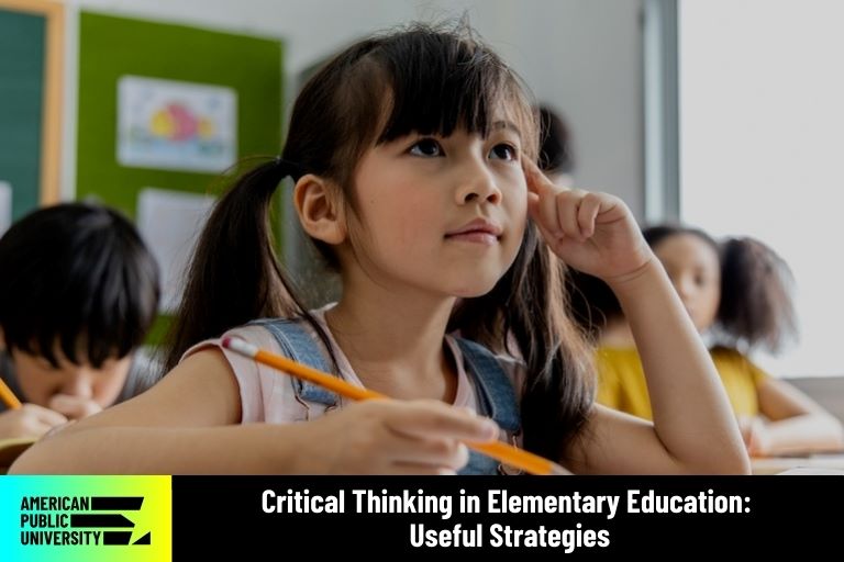 elementary education student thinking critically