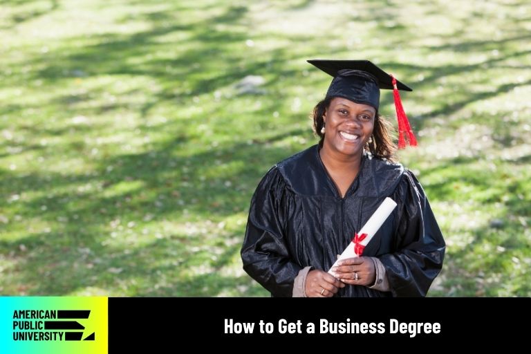 Business degree graduate