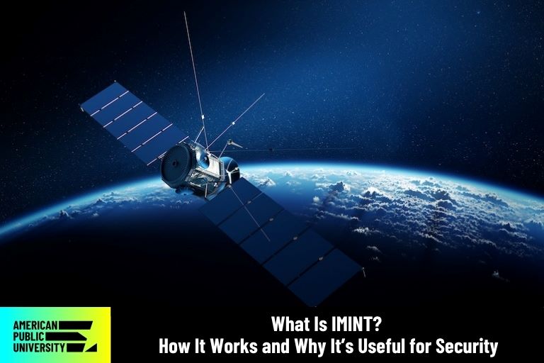 IMINT satellite in space