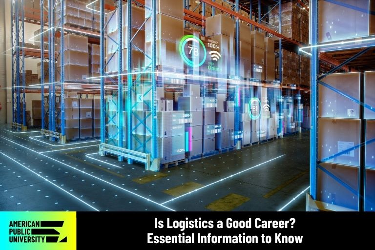logistics management filled with boxes