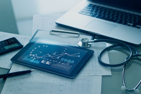 quality improvement in healthcare data on tablet