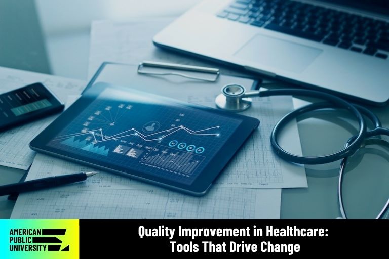 quality improvement data on tablet