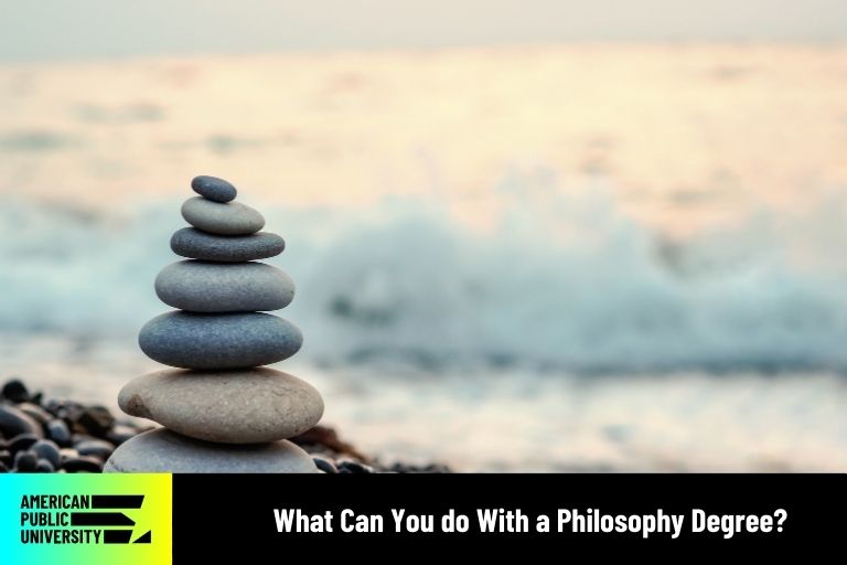 what-can-you-do-with-a-philosophy-degree philosophy degree rocks stacked near beach