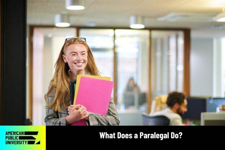 paralegal holding files
