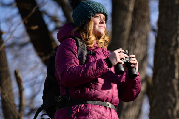 Photo of Karissa nature watching